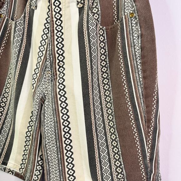 Women's NY LINE JEANS CLASSIC brown SHORTS MADE IN U.S.A. - Size 10 - Picture 2 of 6